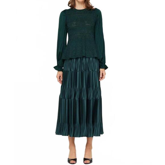 CURRENT AIR Sweaters - NEW CURRENT AIR glenda glitter flared sweater in green